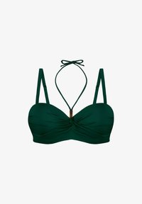 Niewybrane, biustonosz bardotka push up khaki