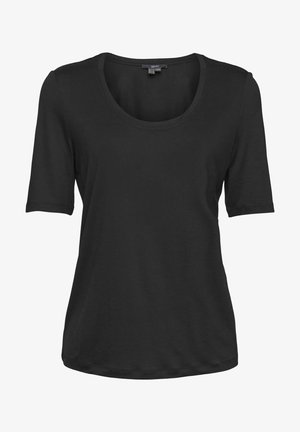 MIT KLEINEM PRINT - T-shirt basic - black