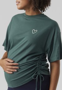 MAMALICIOUS MLEMMALINE TOP  - Basic T-shirt - climbing ivy