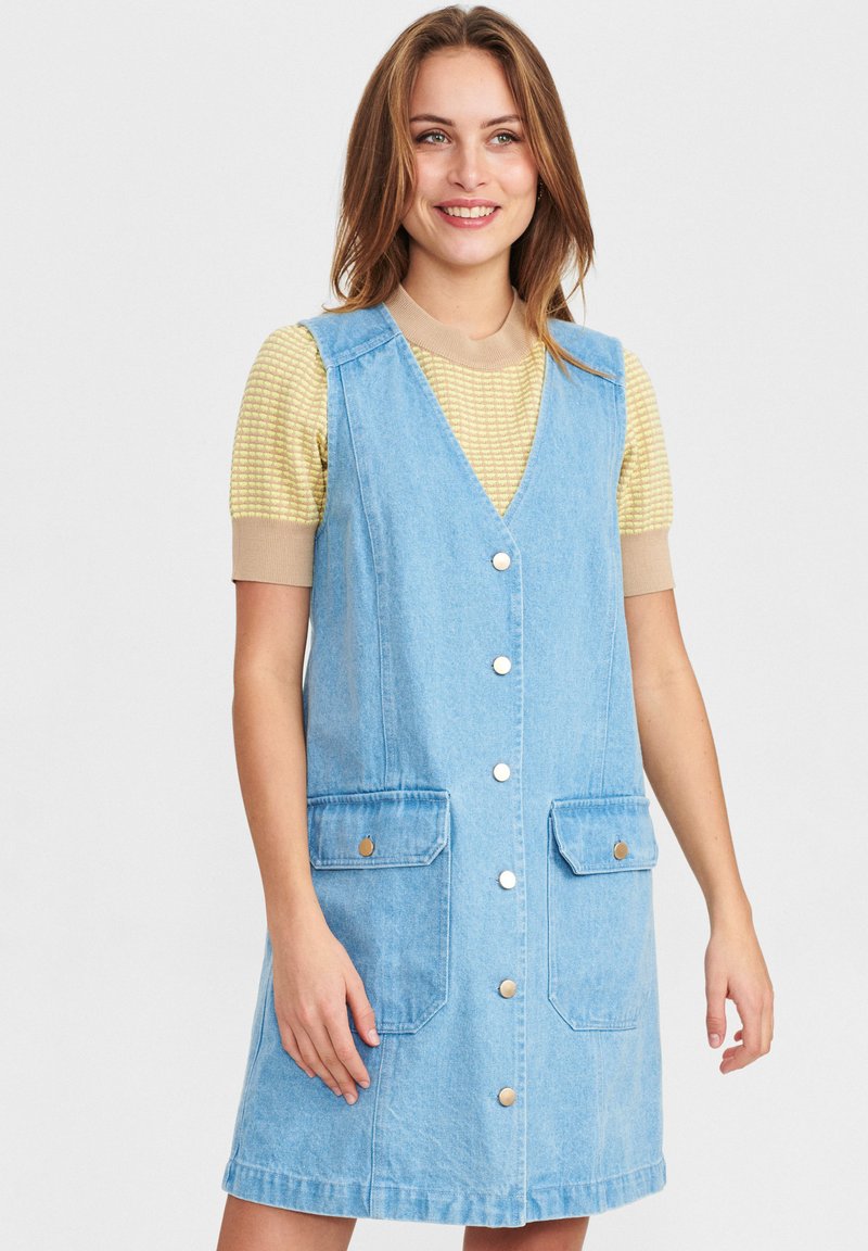 Nümph NUANIETTE Denim dress light blue denim/blue denim Zalando.ie