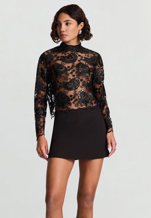 FIORI - Camicetta - ultrablack