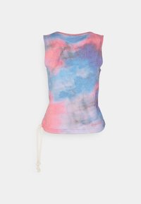 FLOWER BLUR ROPE - Top - red