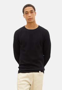 Nowadays HONEYCOMB CREW NECK - Strickpullover - schwarz