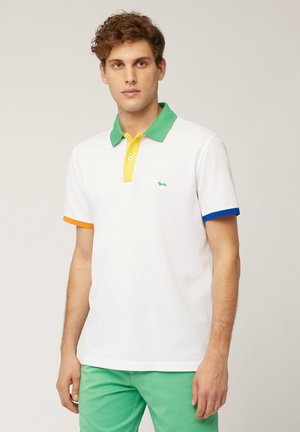 Harmont & Blaine, CON ORLI A CONTRASTO - Polo - bianco