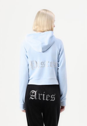 PISCES MADISON HOODIE - Cipzáras pulóver - light blue