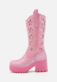 Koi Footwear SUPERNOVA CHUNKY WESTERN - Cizme cowboy/biker - pink/roz ...