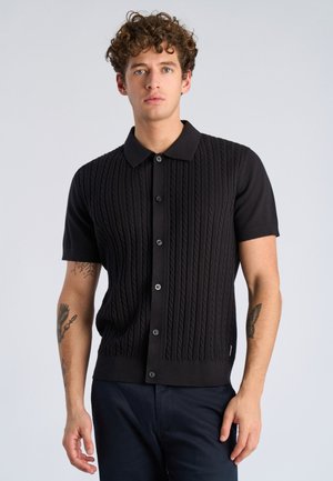 Lindbergh CABLE CARDIGAN - Strickjacke - black