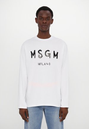 MSGM Μπλούζα με μακριά μανίκια - optical white