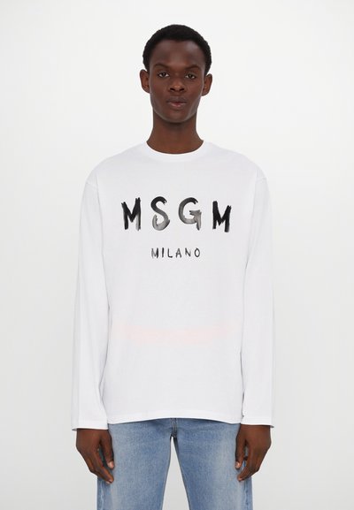 MSGM T-shirt à manches longues - optical white