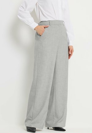 Long Tall Sally, TALL WIDE LEG TROUSERS - Bukser - light grey