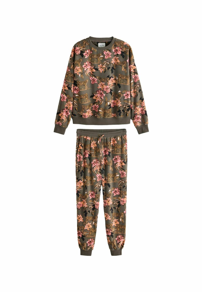 Next REGULAR FIT - SET - Nattøj sæt - khaki green cheetah