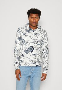 Antony Morato HOODIE REGULAR FIT WITH EMBROIDERED LOGO - Mikina - cream
