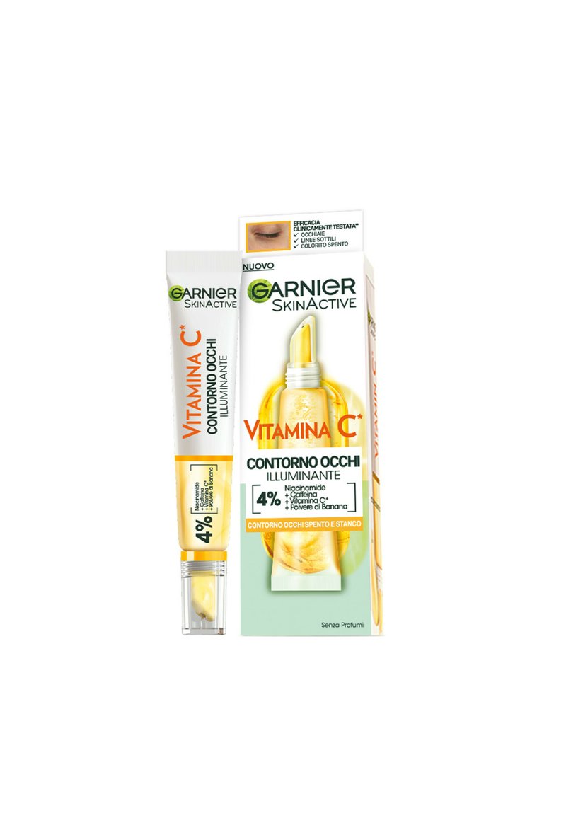 Garnier - SKINACTIVE VITAMINA C CONTORNO OCCHI ILLUMINANTE, 15ML - Cura degli occhi - trasparente, Ingrandire