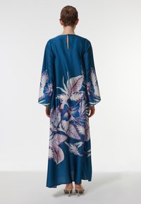 Leem EMBROIDERED PRINTED KAFTAN - Robe longue - blue