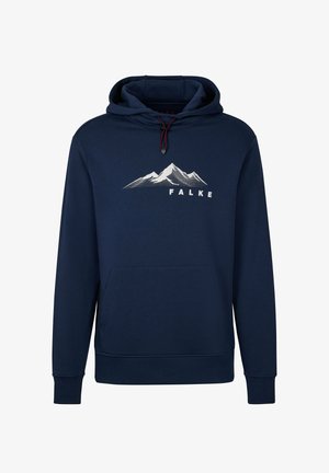 FALKE, TREKKING - Felpa con cappuccio - space blue