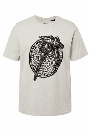 JP1880 WORKWEAR HALBARM GROSSER BIS - Print T-shirt - gray melange