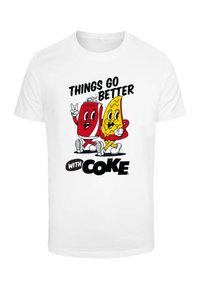 THINGS GO BETTER WITH COKE - Tricou cu imprimeu - white