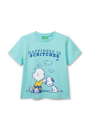 WITH SNOOPY PEANUTS - T-shirt imprimé - blue