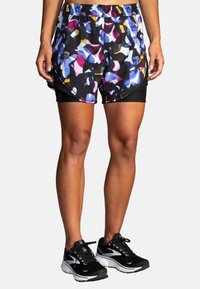 Brooks CHASER 5" 2-IN-1 SHORT - Sportiniai šortai - fast floral print