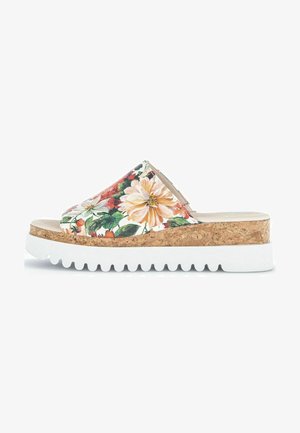 Gabor, Ciabattine con tacco - multicolor kork