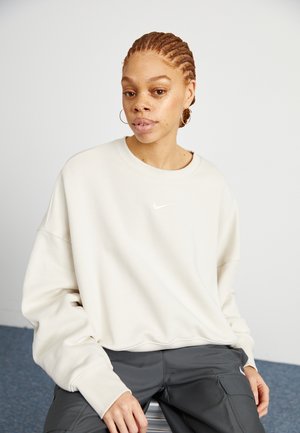 CREW OVERSIZED FIT - Sweatshirt - lt orewood brn/(sail)