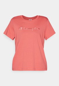 ICONS CREWNECK WITH LARGE TONAL LOGO - Basic T-shirt - dark red