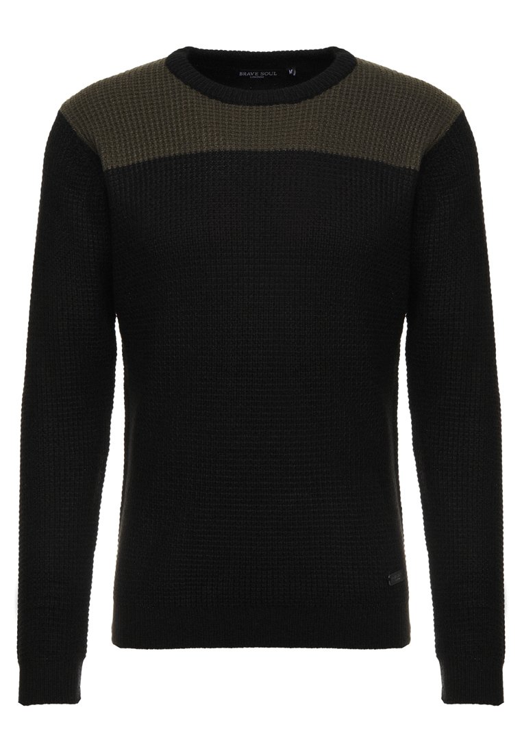 Brave Soul HERMES Trui blackkhaki Zalando.nl Brave Soul HERMES Trui blackkhakikaki Zalando.nl
