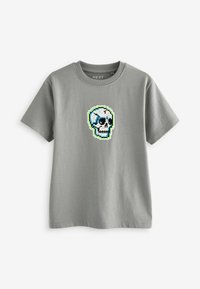 Next SHORT SLEEVE GRAPHIC 3 PACK STANDARD - T-shirt med print - black white grey pixel