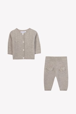 ENSEMBLELONG UNISEX - Pantalon de survêtement - moka