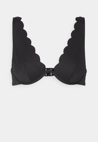 SCALLOP UP - Bikini-Top - black