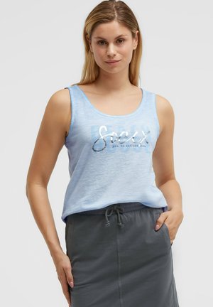 Soccx, SOCCX TOP OIL DYED MIT FOLIENPRINT - Top - soft ocean