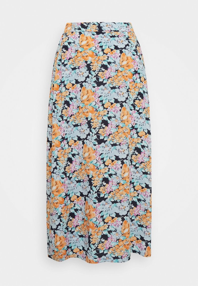 Pieces A-lijn rok donkerblauw