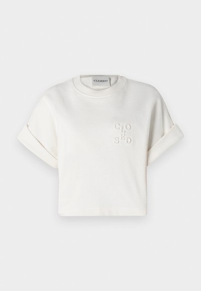 CLOSED CROPPED - Pamata T-krekls - off-white