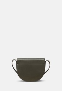 Lauren Ralph Lauren LEATHER MEDIUM WITLEY CROSSBODY - Soma ar siksnu pāri ķermenim - dark olive