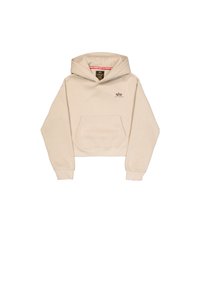 BASIC HOODIE - Mikina - organic beige