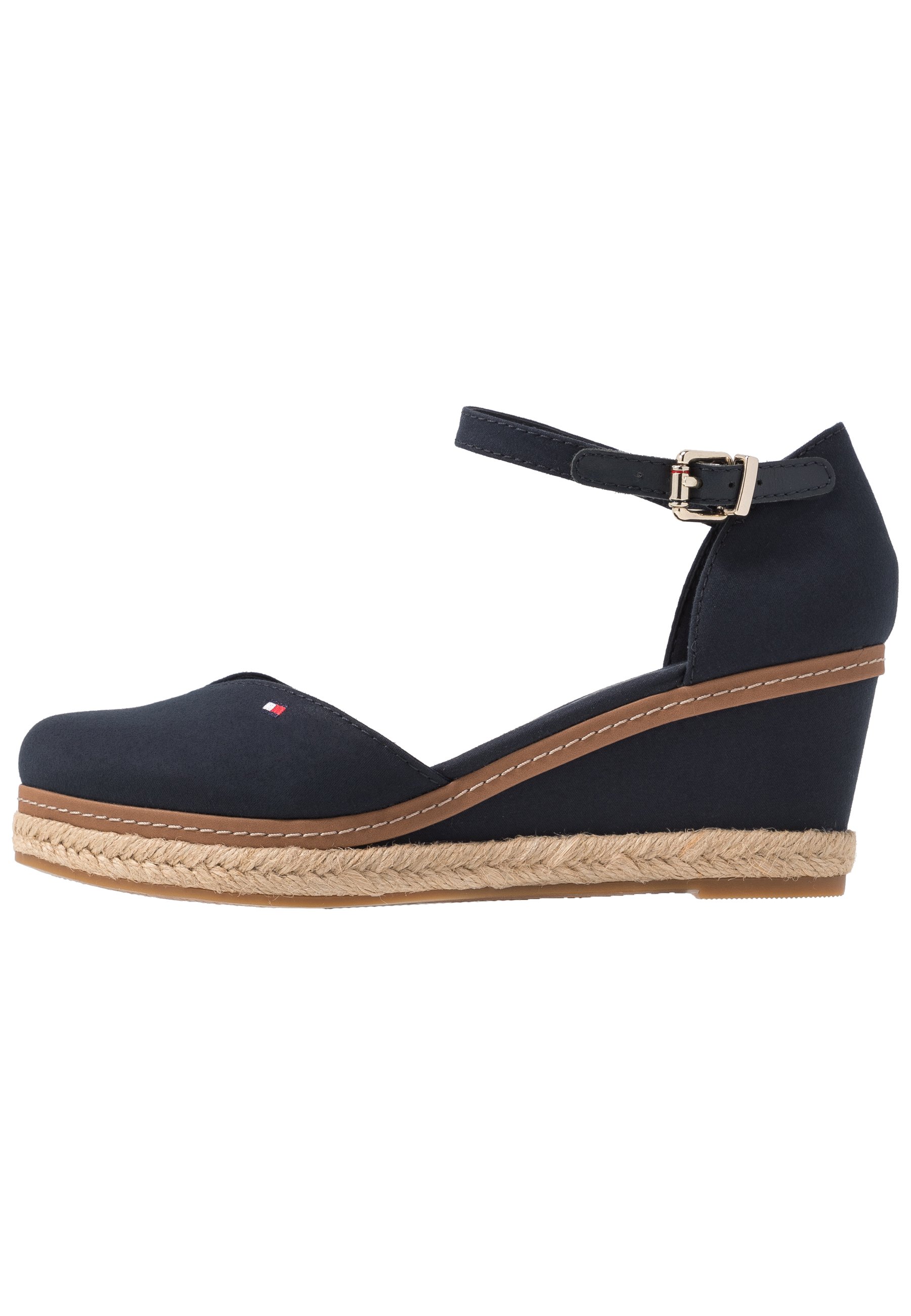 tommy hilfiger navy blue wedges
