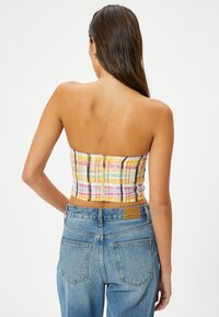 Koton Jewel Detail Strapless Blouse - Top - pink