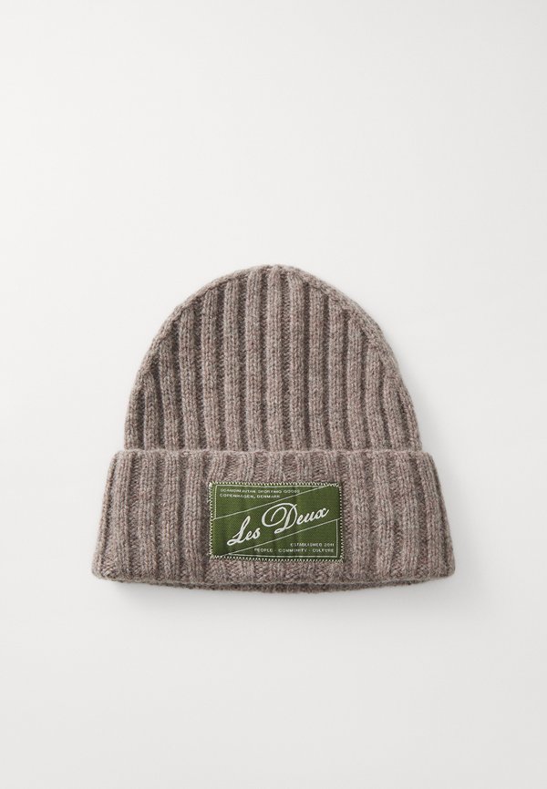 WELLS BEANIE - Beanie - walnut melange