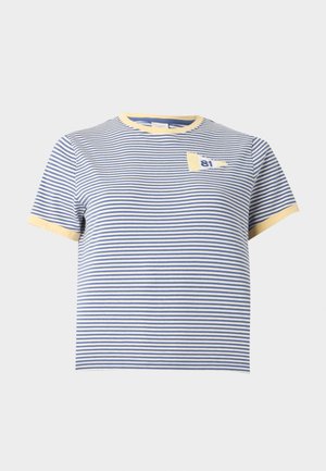 Abercrombie & Fitch, COASTAL BEATNIK SKIMMING STRIPE TEE - T-shirt imprimé - blue
