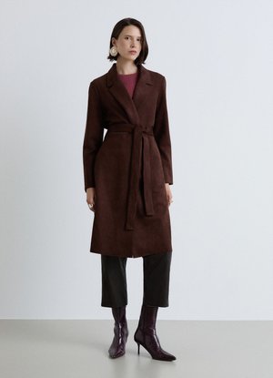 Calliope, CAPOSPALLA TINTA UNITA - Trenchcoat - marrone scuro