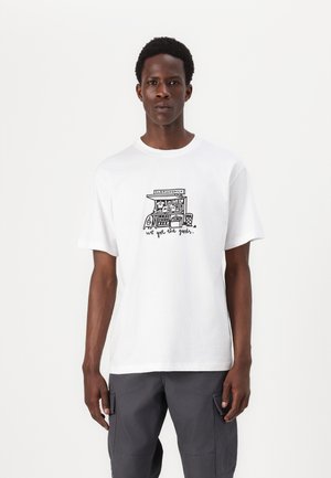 Cleptomanicx GOT THE GOODS - Print T-shirt - white