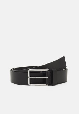 Calvin Klein Jeans ROUND MONO PLAQUE BELT - Gürtel - black/schwarz