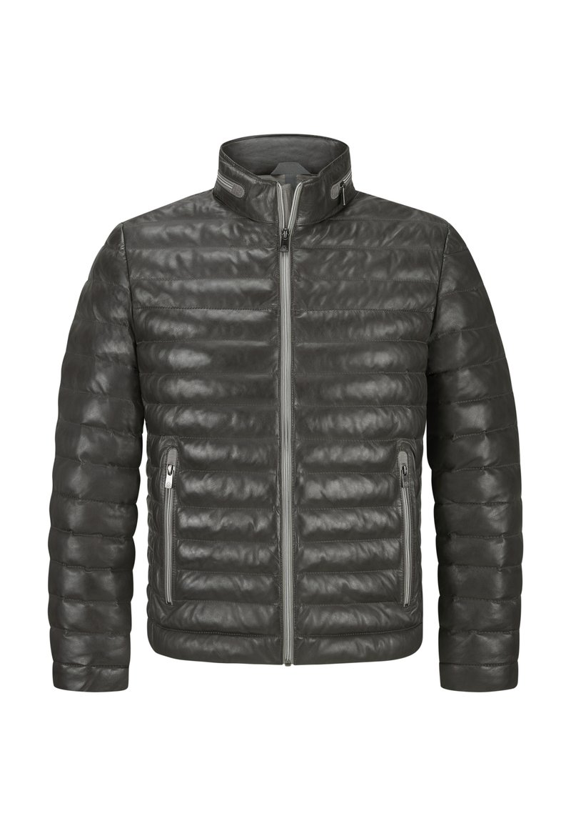 Milestone MSCORTINO - Lederjacke - anthrazit