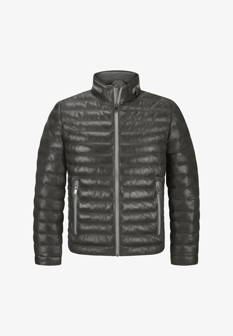 Milestone MSCORTINO - Lederjacke - anthrazit