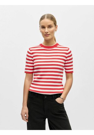OBJESTER PULLOVER NOOS - T-shirt imprimé - poinsettia