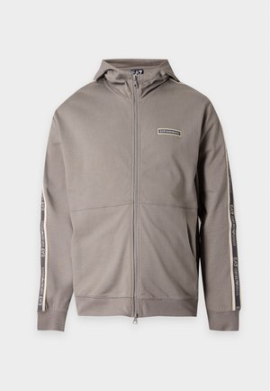 EA7 Emporio Armani, TRAIN LOGO SERIES HOODIE TAPE - Φούτερ με φερμουάρ - cloudburst