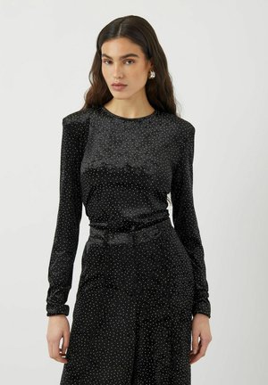 YASTILLIA SAMT - Top s dlouhým rukávem - black
