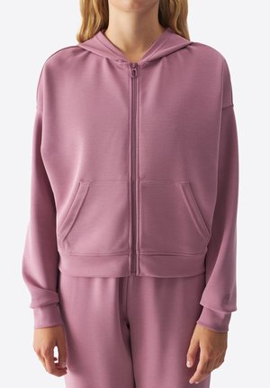 Sudadera con cremallera - dark pink