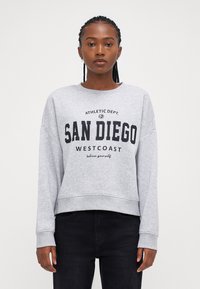 ONLY Petite ONLSWEAT LIFE CREW STATE - Sweatshirt - light grey melange
