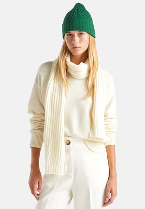 United Colors of Benetton WITH CABLE - Scarf - white